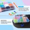 220/900 Pieces Stitch Markers,with 15 Pcs Large Eye Blunt Sewing Needles,Colorful Crochet Stitch Markers for Knitting Stitch Locking Clips Crochet Pins with Storage Box